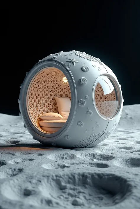 MOON BASE HOUSE ON THE MOON SURREAL BASKET WHITE TONE VOLUMETRIC BASKET LIGHT SUPER DETAIL ANIMATION ART & VISUAL EFFECTS MASTER PERFECT COMPOSITION COMPLEX DETAILS DIGITAL ART