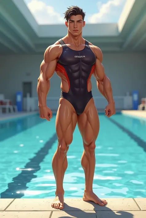 Swimmer ren standing
