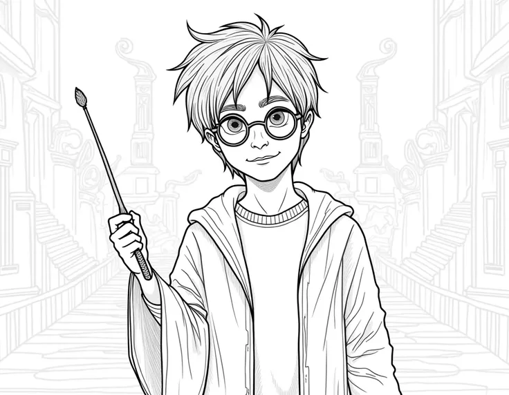 dessin à colorier Harry Potter