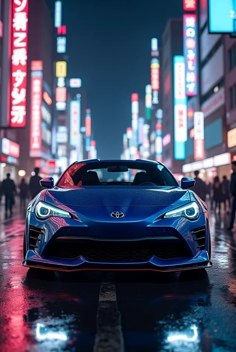 TOYOTA GR86,midnight,a car,Location Akihabara


