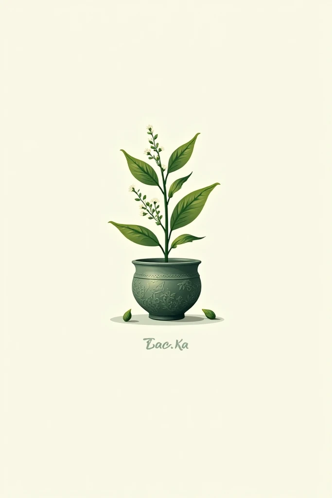 Logo Tea Cane Plant Pot