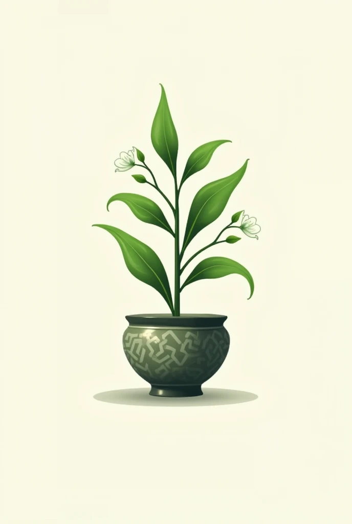 Logo Tea Cane Plant Pot