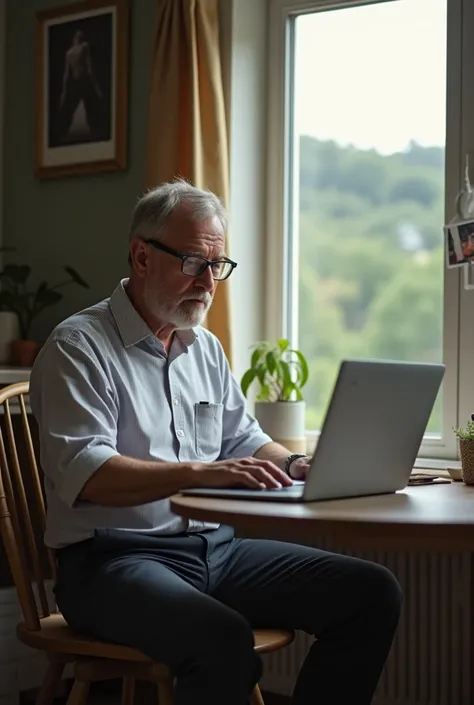 one men with laptop