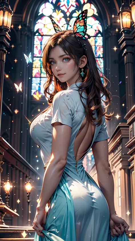 1 girl, masterpiece,  extremely detailed, (( cinematic lighting)), (shine), (( dramatic lighting)), (( beautiful detailed sparkl...