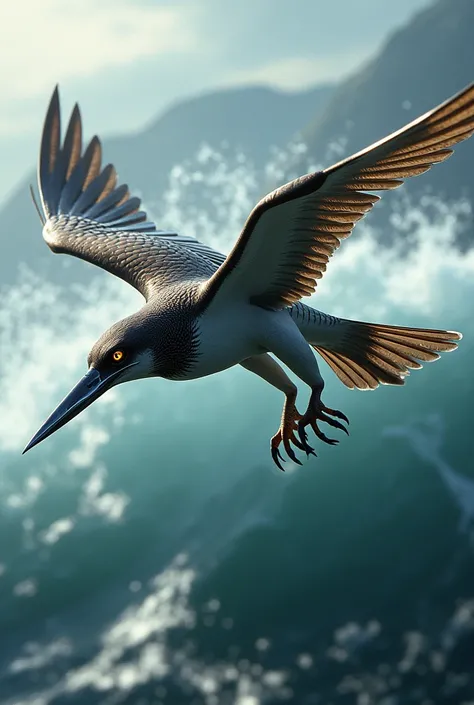 Swordfish Falcon
A falcon with the sleek, elongated snout of a swordfish. Its sharp beak blends seamlessly into a pointed, sword-like appendage, making it a master hunter of both air and sea.