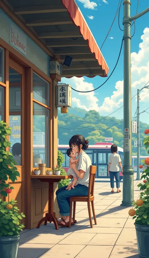  super detailed、over）、（masterpiece、 best quality、 best quality），（（Illustration，1.4：（aui ））
（（（ cafe next to the bus ））），（（16k,high res）），（全な解決 super detailed、over）、（masterpiece、 best quality、 best quality），（（Illustration，1.4：（aui ））
Lofi Art、 Laurie ｝（（16k...