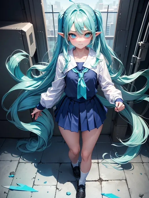 full body,
(beautiful loli:1.9,elementary school student,:1.5),alone,
break
(light blue hair, [(gradient hair from light blue to light green:1.4):0.5],(light blue inner hair:0.6)wavy hair,big hair,ahoge,)
BREAK Thin eyebrows、(cyan eyes,big eyes,feature dou...