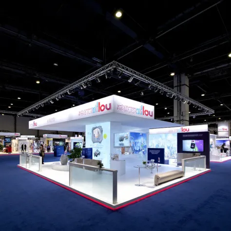 exhibition stand design 2 side open amazing