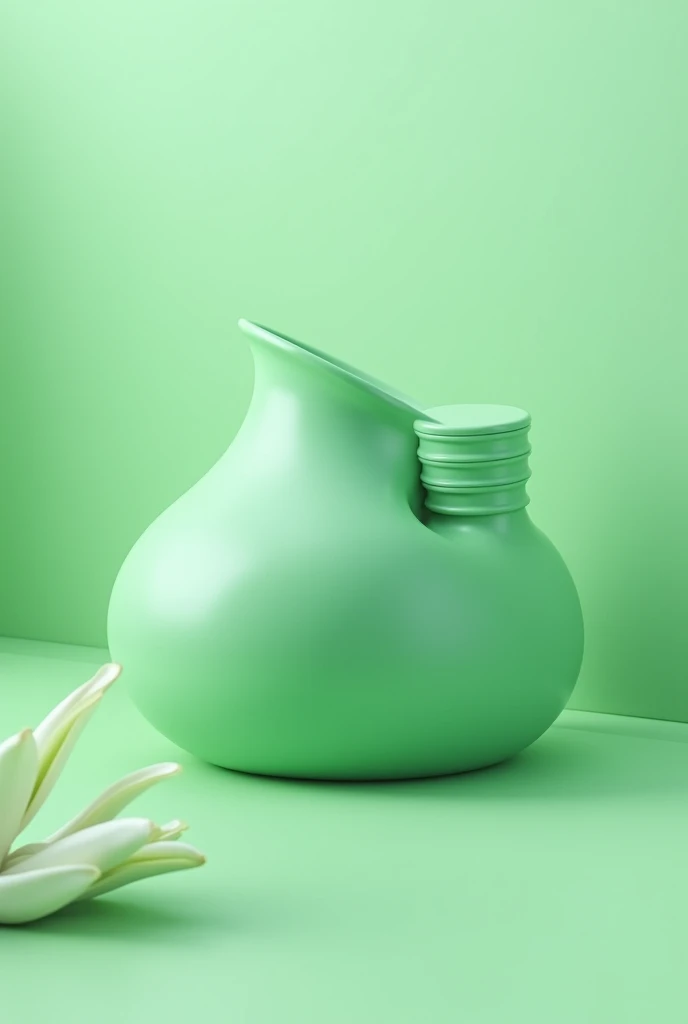 Create a green container with an organic shape of 8.
That has a dosing cap
