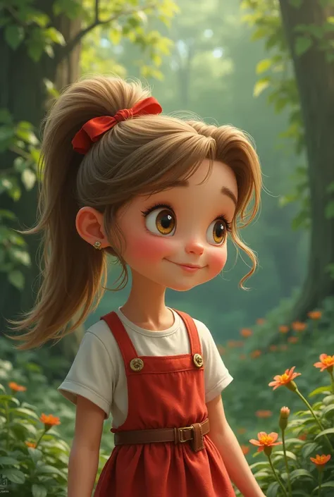 Once upon a time, in a small village, there lived a  named Lily. Lily was a curious and adventurous  with a big imagination. She loved exploring new places and hearing stories about magical creatures. แนวนอน