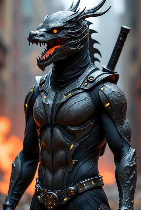 Nazmi :  Ninja Cyber Dragon Suit

The suit designed with the futuristic dragon theme ,  with a layer of lightweight carbon metal that sparkles like dragon scales . Membantu Nazmi  untuk menstabilkan kuasanya mengawal molekul,  preventing his body from bein...