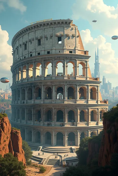 Italy and the Colosseum 1000 years from now 