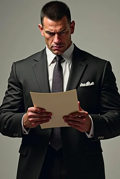 John Cena in suits read letter