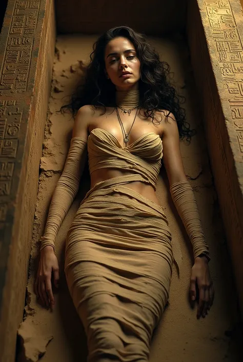 The mummy、The mummy of a girl being stripped of her bandage、 the mummy of a woman whose bandages are stripped off for sex by a tourist、 in a coffin 、 in the coffin 、 the mummy that gets up and bites 、 nudes、 boobs、Inside the pyramid 、