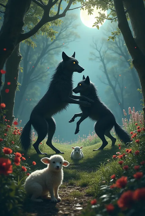 Do a dark dance with wolves and a flowery forest with lambs