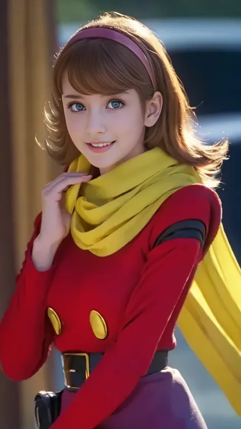 1 Female,  24 year old female,Alone,slender,(( sweater and scarf )), ((正面から見た優しいsmile)), ( best quality,8k, high definition ,masterpiece:1.3), masterpiece、 1 beautiful girl、  beautiful eyes 、smile,Swollen eyes、 best quality, 超 high definition , (reality: 1...