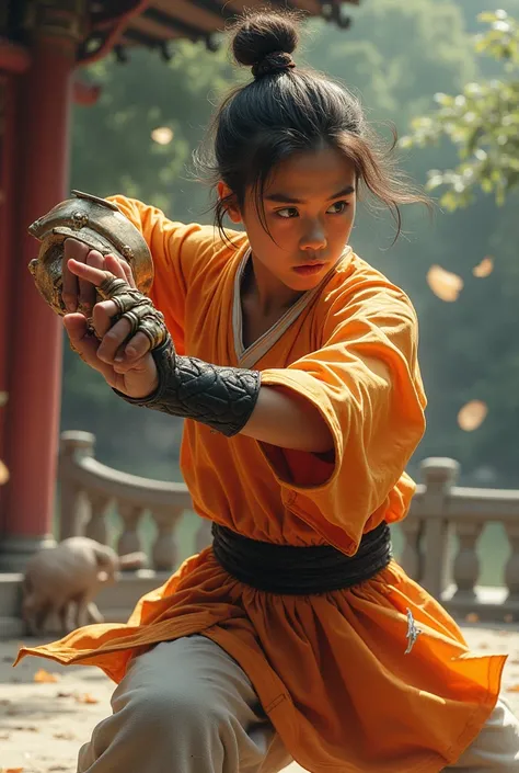  Young Shaolin with steel war gloves (similar to Vics gauntlets from Arcade) , very strong and agile  