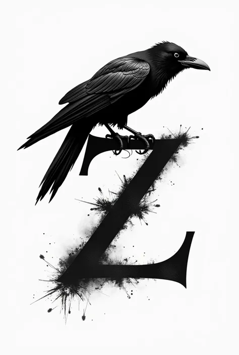 Create logo based on guitar string,Guitar Arm ,Raven shaped like the letter z 