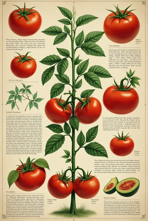 make a poster about the domestication of the tomato 