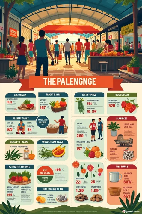 A poster about palengke Where in it shows products or services and it’s main products and the price of each product and Why is palengke important to our economy?