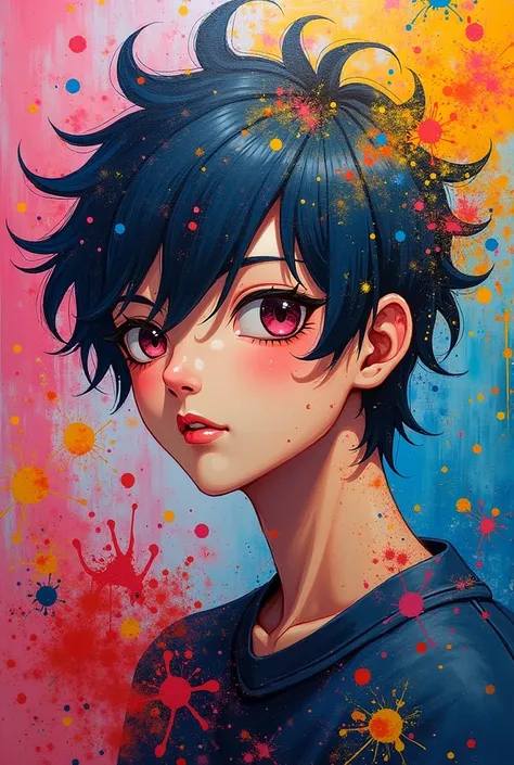 ren painting with colors 