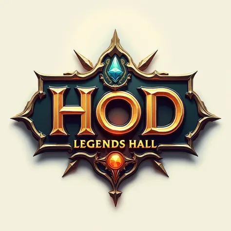 a beautiful logo with the text HOD LEGENDS HALL