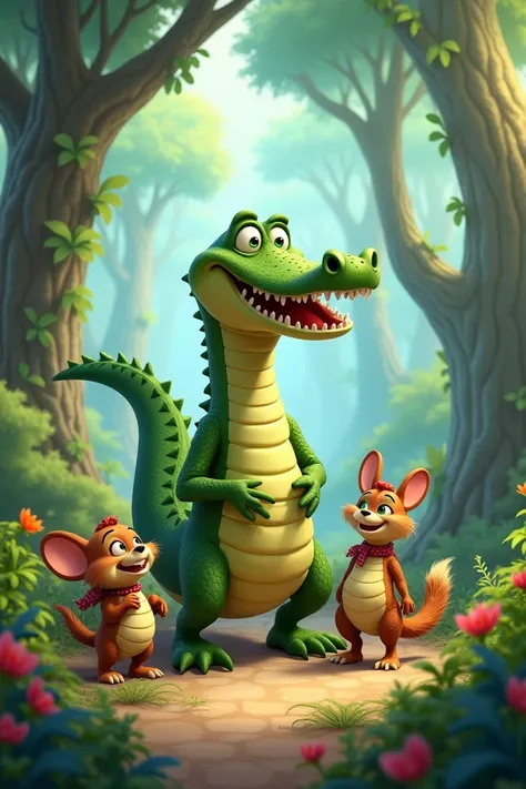 A for Alligator was the first to arrive. "Lets start the adventure!" he roared with a toothy grin.