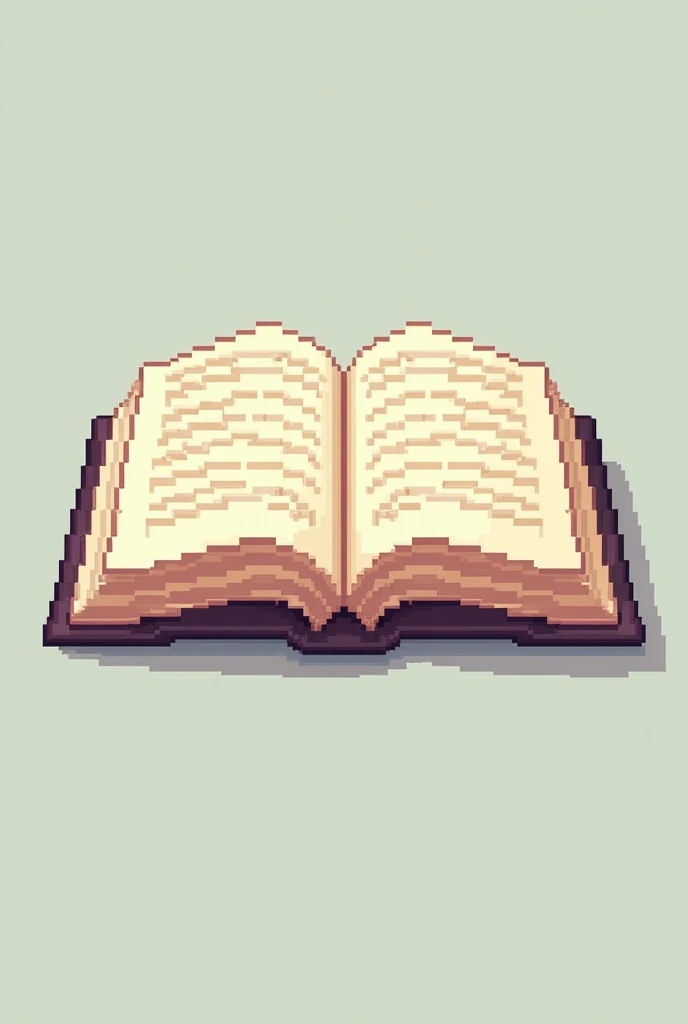 open book in pixelated format