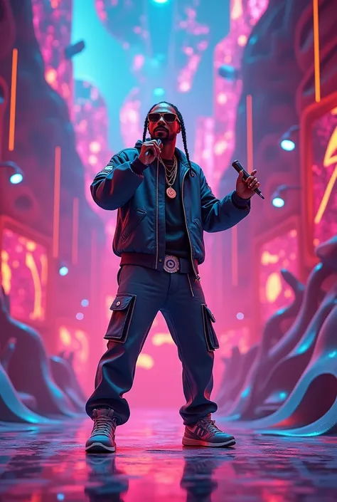 Snoop Dogg, sing, 3d, dripping ing stayle