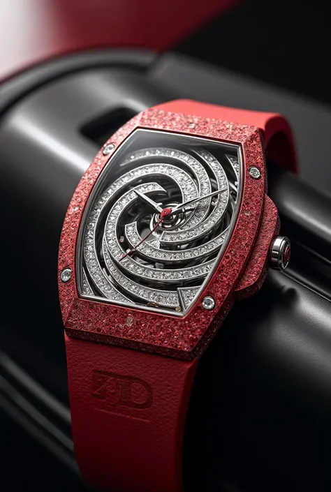 Create a watch inspired by the Ferrari Enzo and Jacob and co
In diamonds and let it be a whirl 
