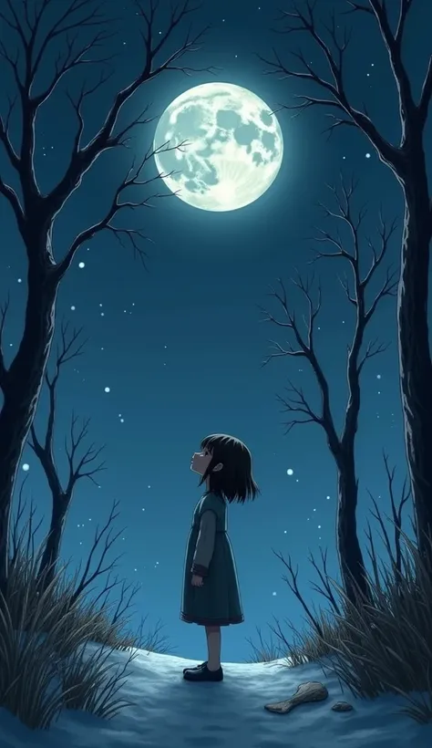 Cold night silver moonlight
A Alma Bruida Corazón em Pranto
A lost love a forgotten dream
But in the midst of the pain a new song. handmade anime style.