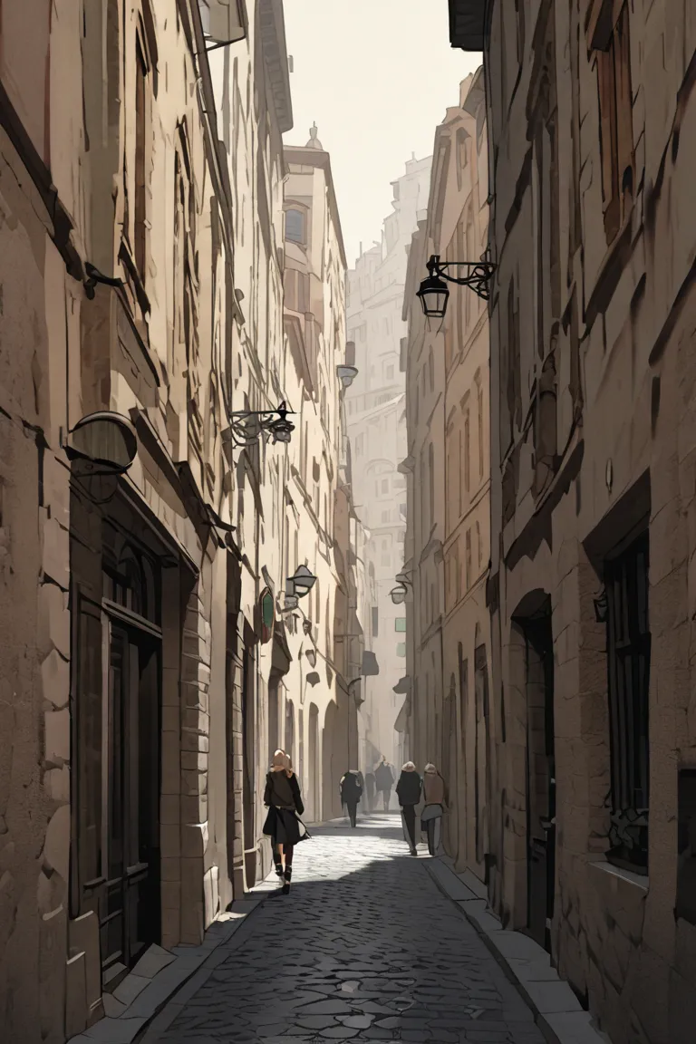 sight,roman streets, no one