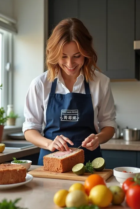  Shorthair　Early hood Education Technician、Blue Apron　Im playing with my s