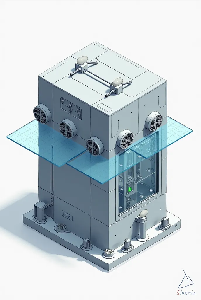 Water generator project with peltier plates in a closed base with fans on the sides