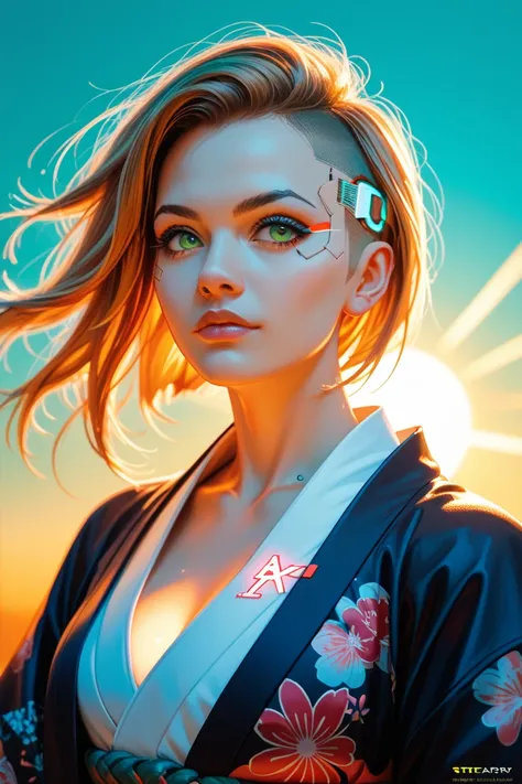 score_9, score_8_up, score_7_up, cinematic photo, dramatic lighting, dynamic pose, woman in kimono, cyberpunk, yellow_sun, teal background, midjourney portrait
g0thicPXL, glowing, neon, sel