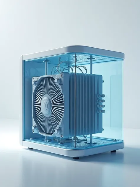  A project of a water generator system based on peltier cells,  in a closed hermetic base that on one side that is glass , and that it has some fans .