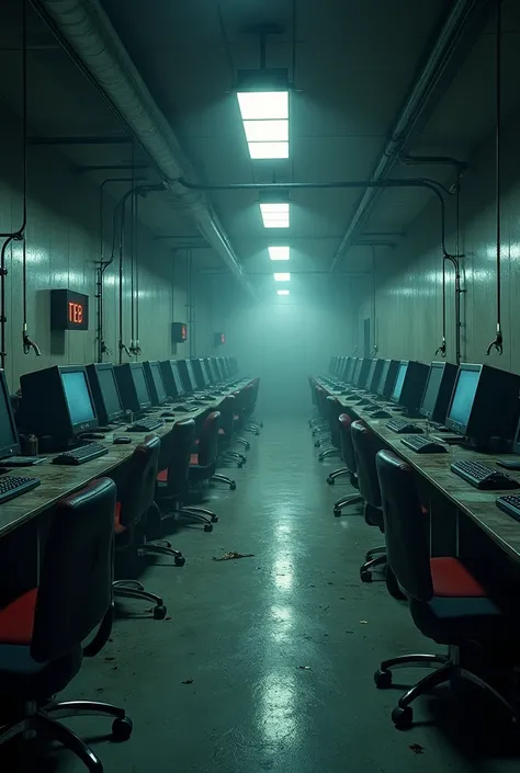 A computer company with no people is frighteningly quiet, theres no electricity.