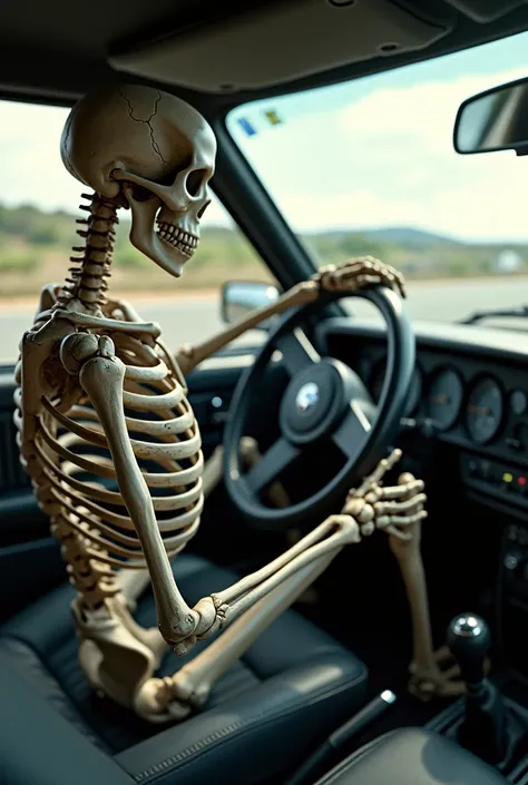 skeleton foot drive car
