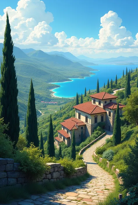 A beautiful scene of Italy 