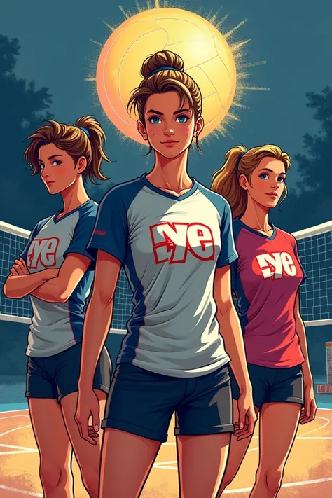 Create a great t-shirt for a volleyball team