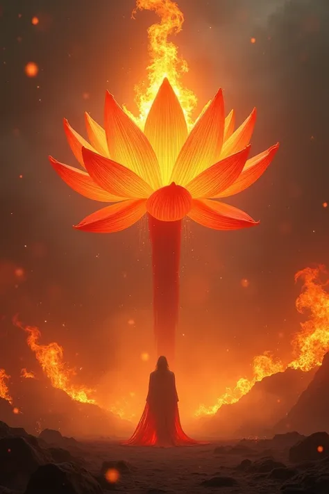 Giant Flame Fire lotus 