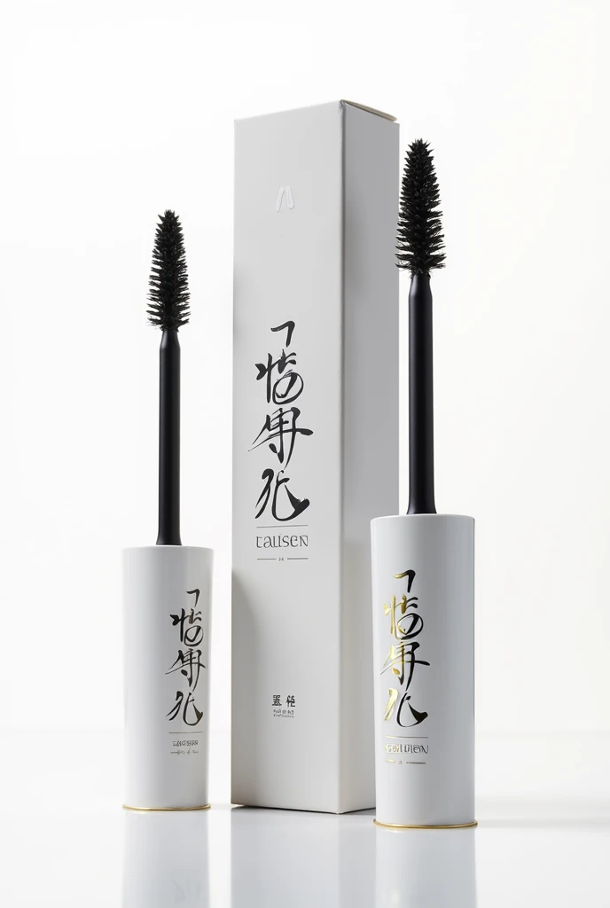 beautiful mascara inspired by Gojo Satoru from Jujutsu Kaisen white background