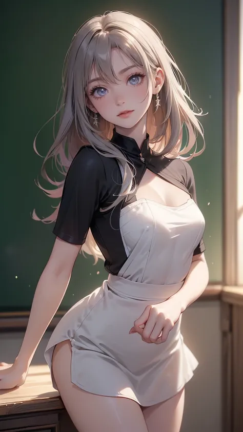 ((Sexy Pose)), ((masterpiece, highest quality, High resolution, Hmm, RTX, perfect pixel, Depth of the bounds written, 4k, very detailed))), 1 girl 30 years old,  single, alone, beautiful anime girl, beautiful art style,Glasses , anime character, (( Sophist...