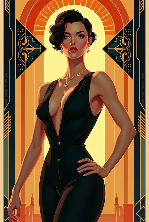 art deco poster in the style of Para Todos magazine