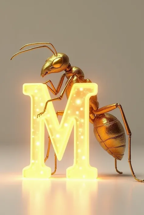 Golden Ant Letter M