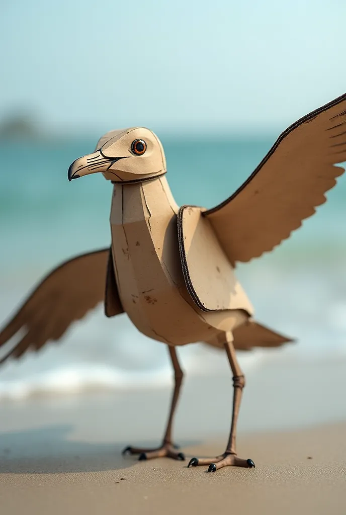 Photo of a female cardboard seagull

