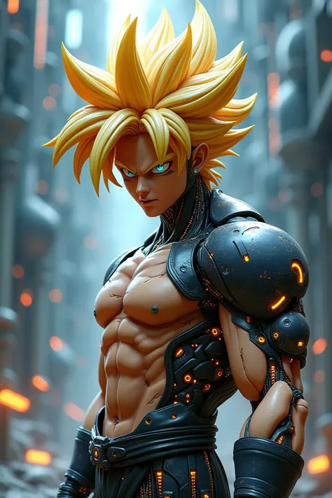 Cyber realistic son goku