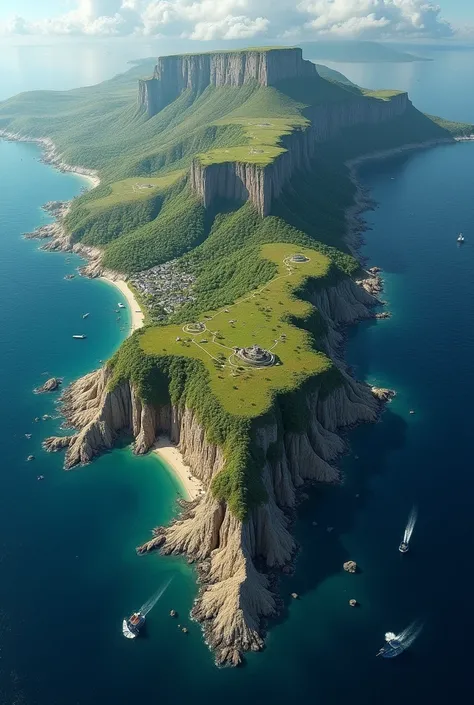 Create an island the size of Ireland above Spain and on the left side of France. Let it be on a political map. that can be seen from afar