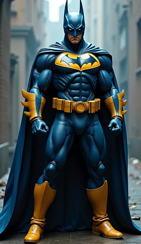 Vegeta, the legendary Saiyan warrior, dons an unexpected ensemble – the Batman suit embellished with blue gold armor. With his muscular build and fierce determination unchanged, this fusion of iconic characters promises an intriguing juxtaposition. The dar...