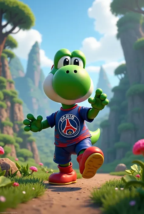 yoshi avec un maillot de psg sur rebirth island dans warzone 